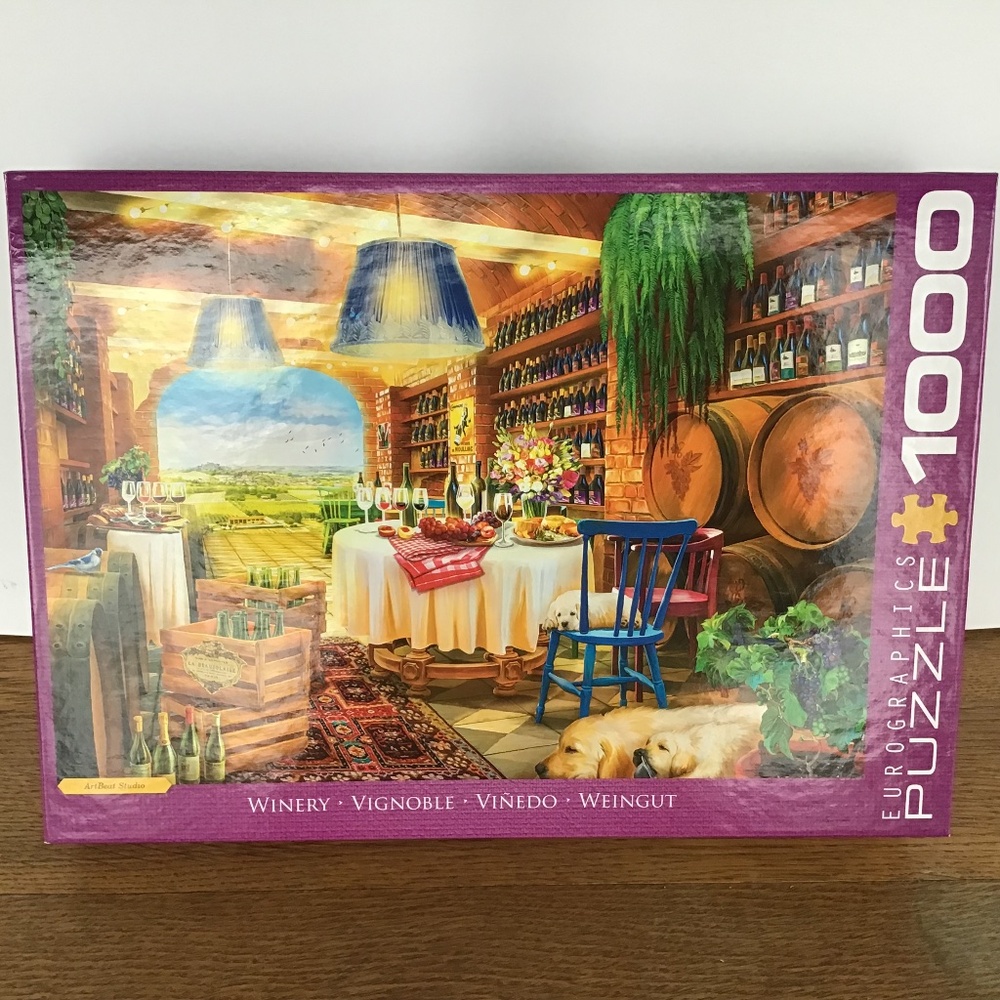 EuroGraphics Winery Puzzle 1000 Piece Napa Valley Wine Country